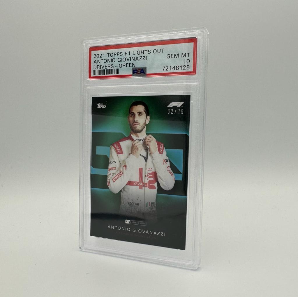 PSA 10 - 32/75 Antonio Giovinazzi - Drivers - Green Parallel