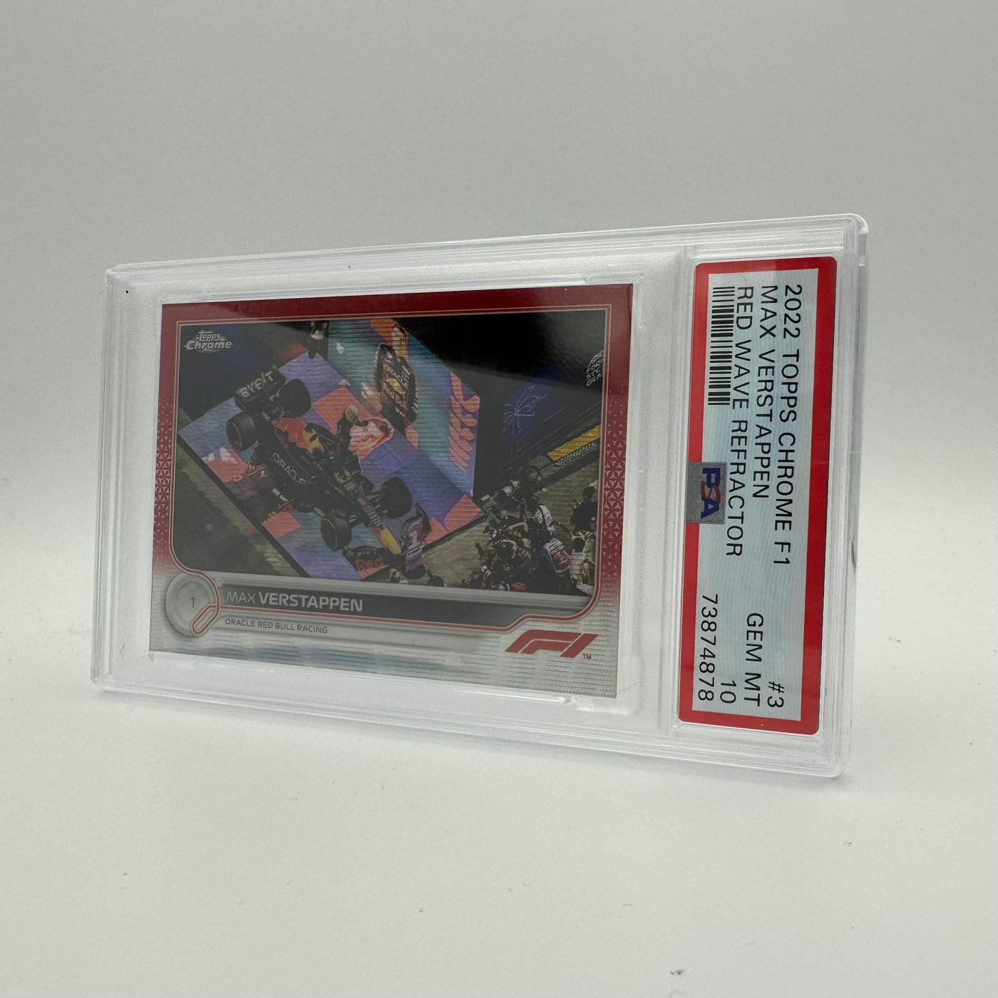 PSA 10 - 4/5 Max Verstappen #3 - Red Wave Refractor