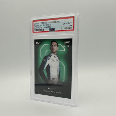 PSA 10 - 43/75 Nicholas Latifi - Drivers - Green Parallel