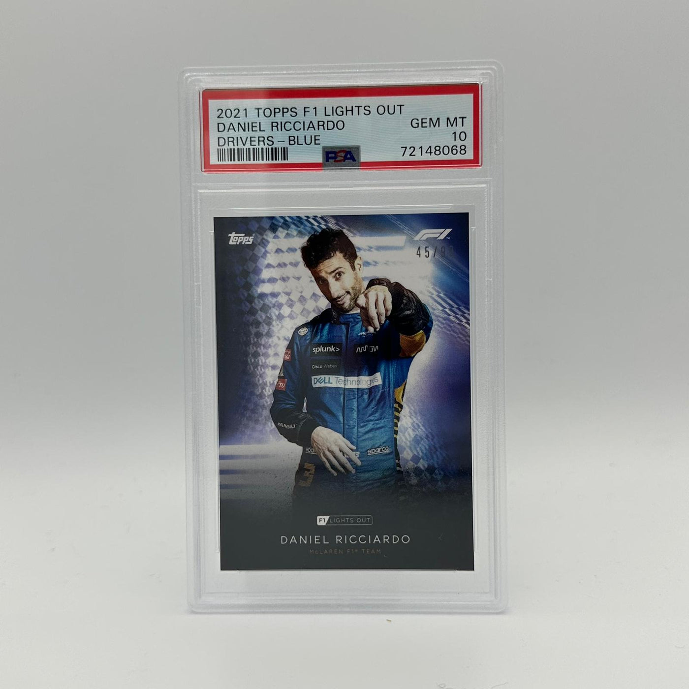 PSA 10 - 45/99 Daniel Ricciardo - Drivers -  Blue Parallel