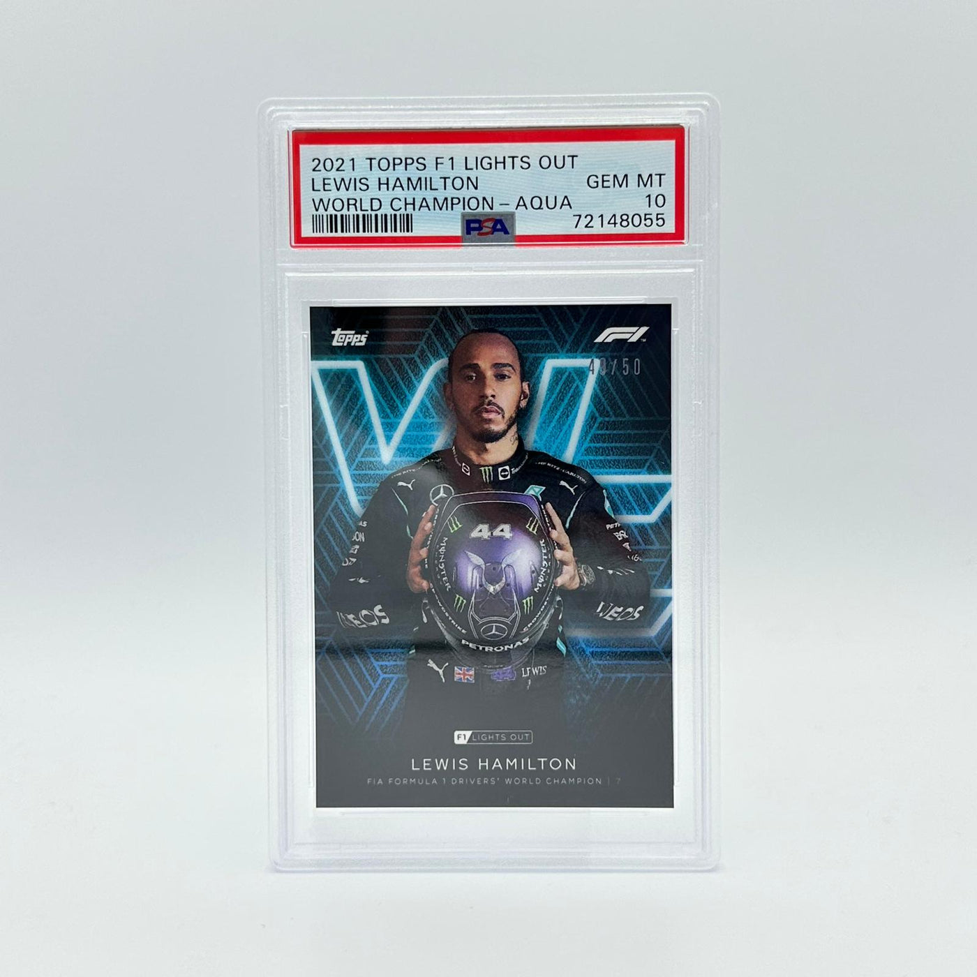 PSA 10 - 49/50 Lewis Hamilton - Drivers World Champion