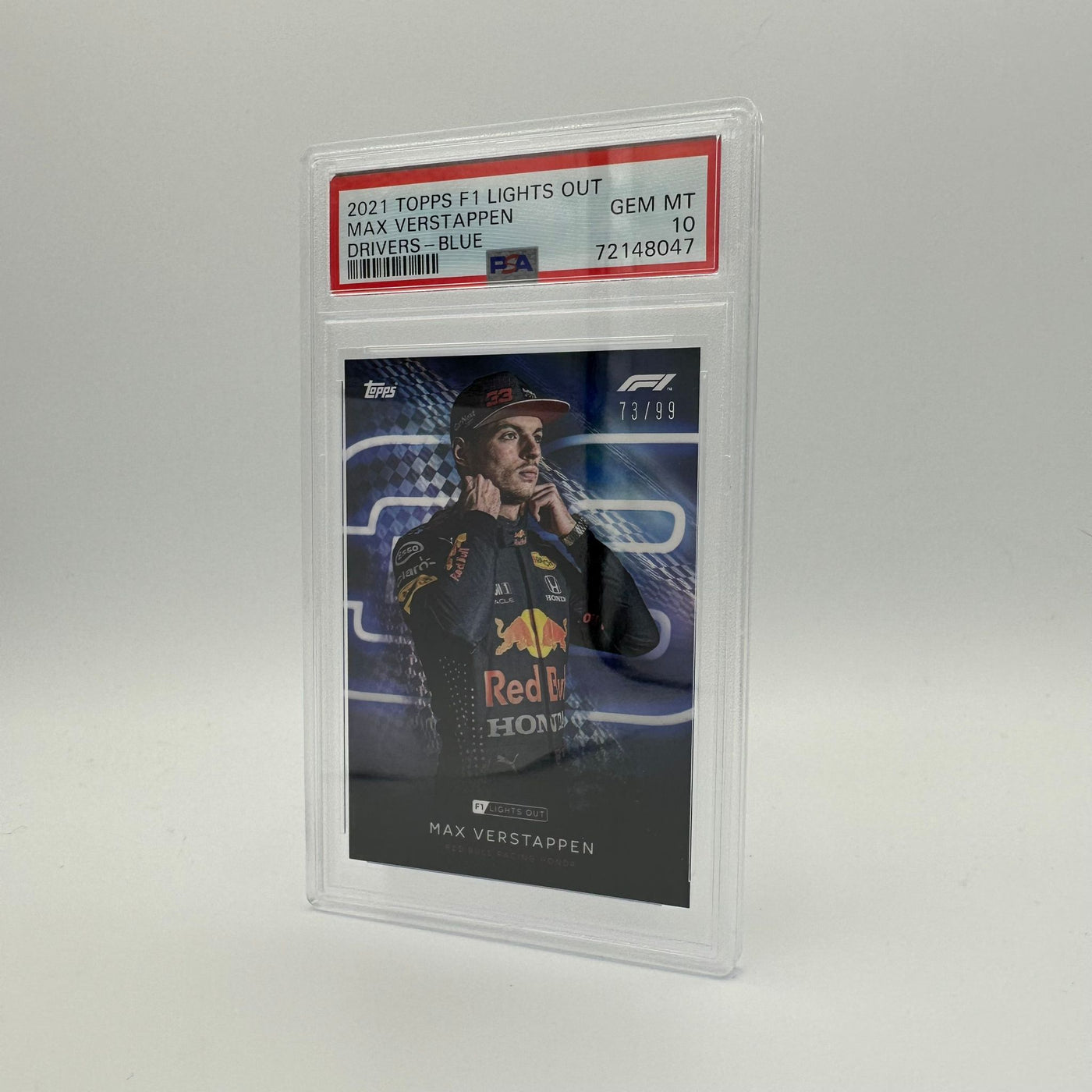 PSA 10 - 73/99 Max Verstappen - Drivers -  Blue Parallel