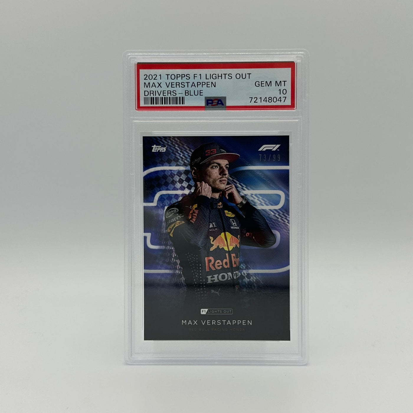 PSA 10 - 73/99 Max Verstappen - Drivers -  Blue Parallel