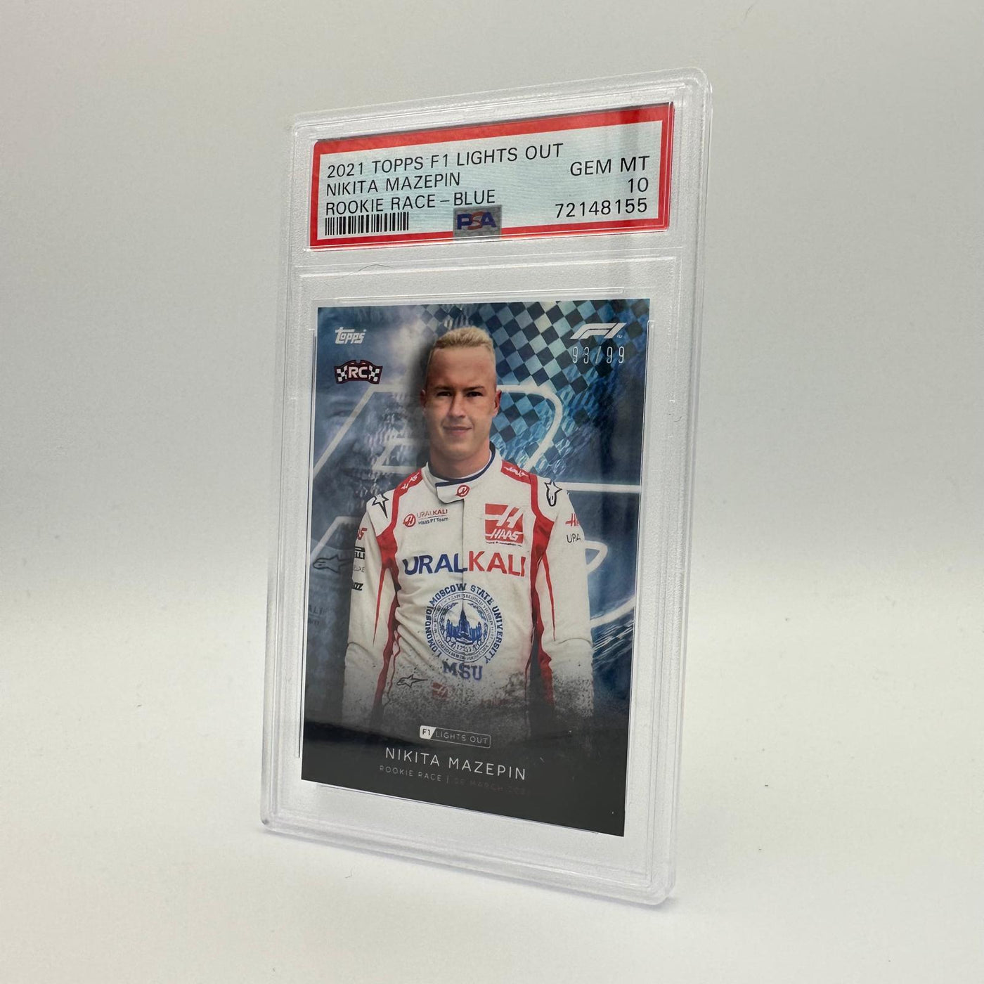 PSA 10 - 93/99 Nikita Mazepin - Rookie Race