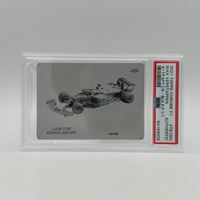 PSA Authentic - 1/1 Max Verstappen - 1961 Topps Sports Cars #T61MV - Black Printing Plate