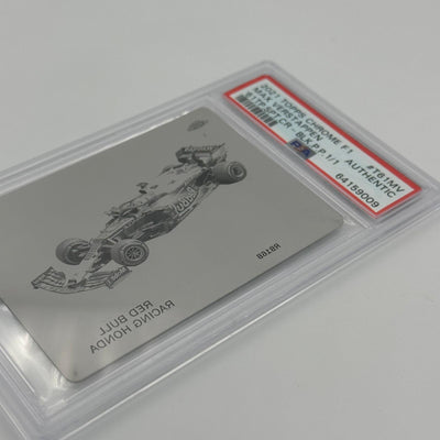 PSA Authentic - 1/1 Max Verstappen - 1961 Topps Sports Cars #T61MV - Black Printing Plate