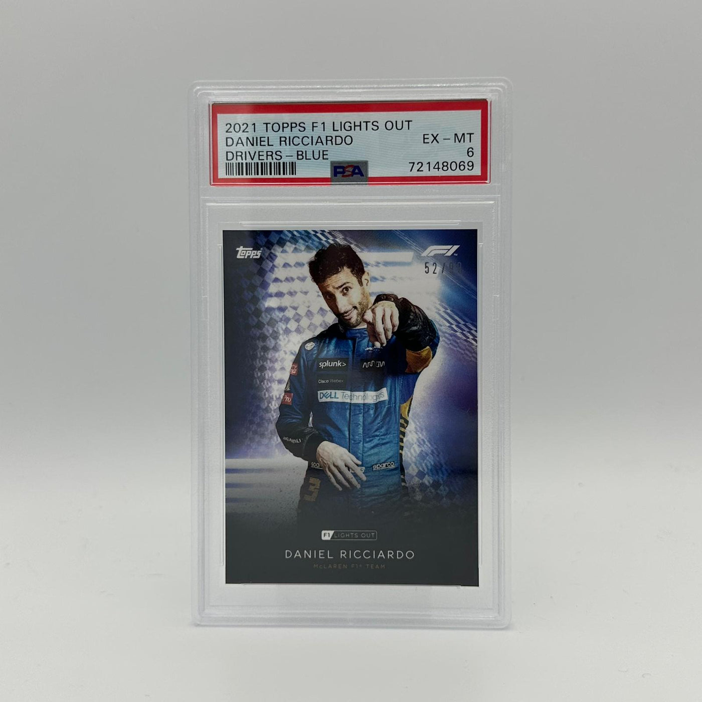 PSA 6 - 52/99 Daniel Ricciardo - Drivers -  Blue Parallel