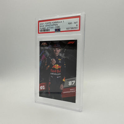 PSA 8 - /250 Max Verstappen - Fire Card