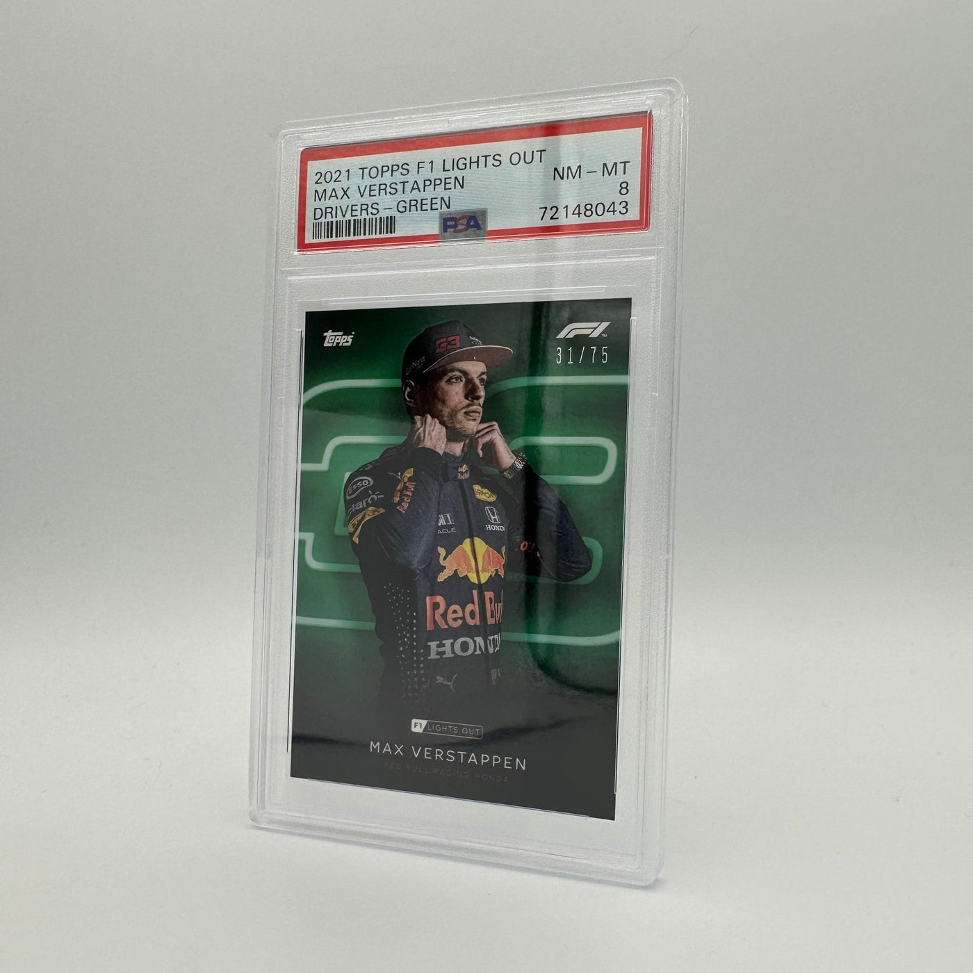 PSA 8 - 31/75 Max Verstappen - Drivers -  Green Parallel