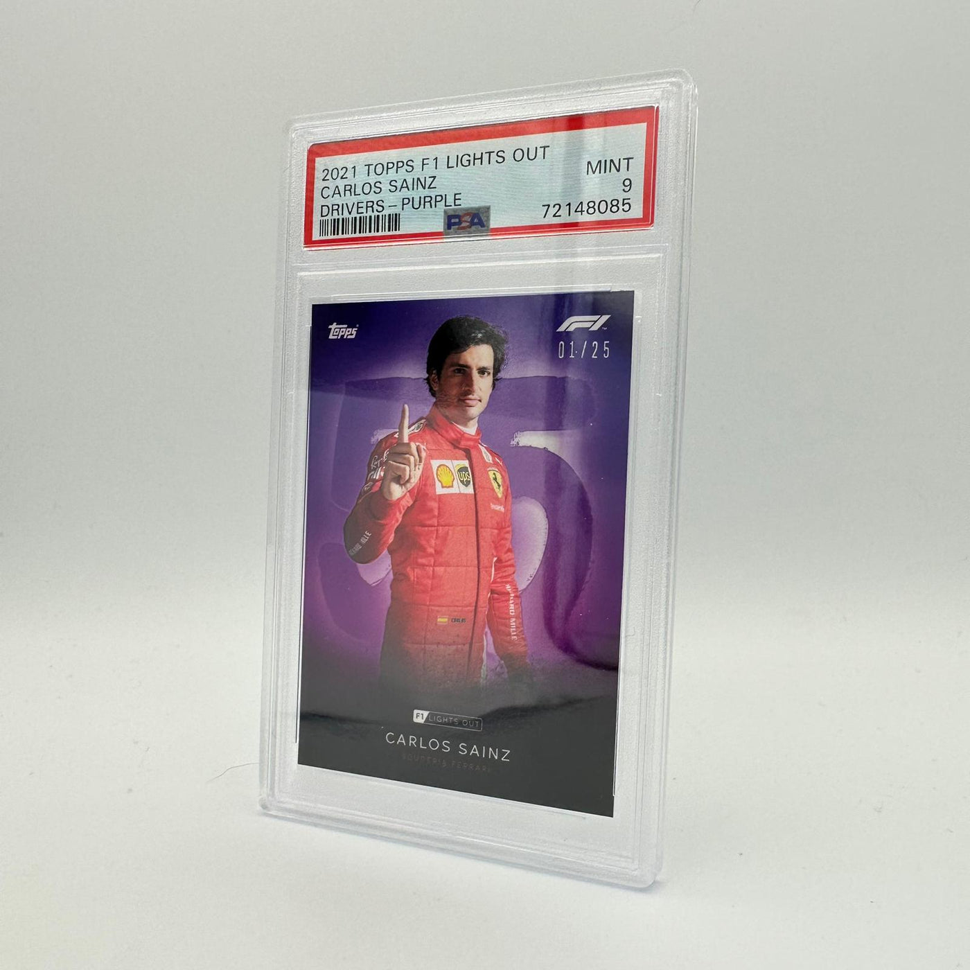 PSA 9 - 01/25 Carlos Sainz - Drivers - Purple Parallel