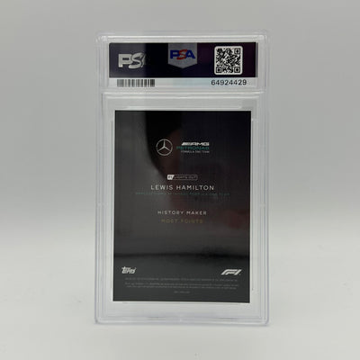 PSA 9 - 02/10 - Lewis Hamilton - History Maker - Black Parallel