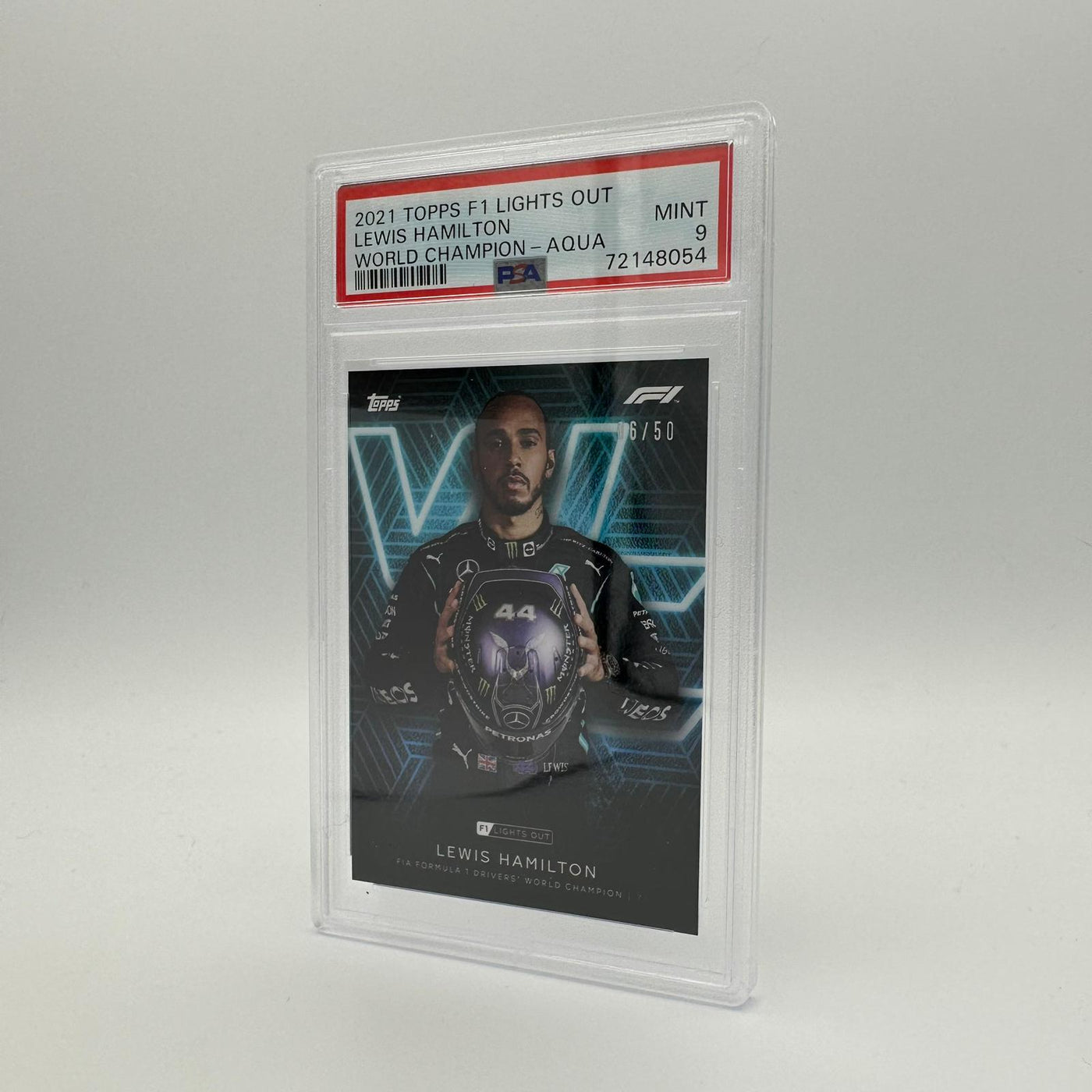 PSA 9 - 06/50 Lewis Hamilton - Drivers World Champion