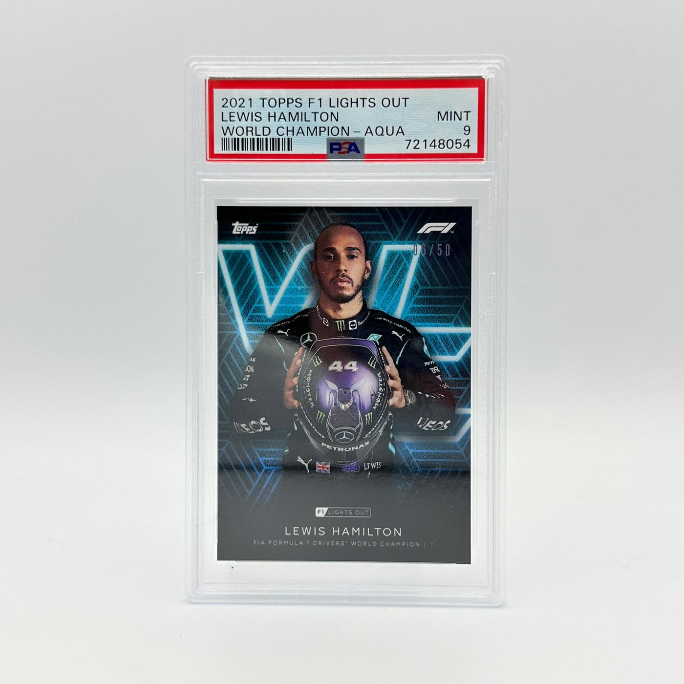 PSA 9 - 06/50 Lewis Hamilton - Drivers World Champion