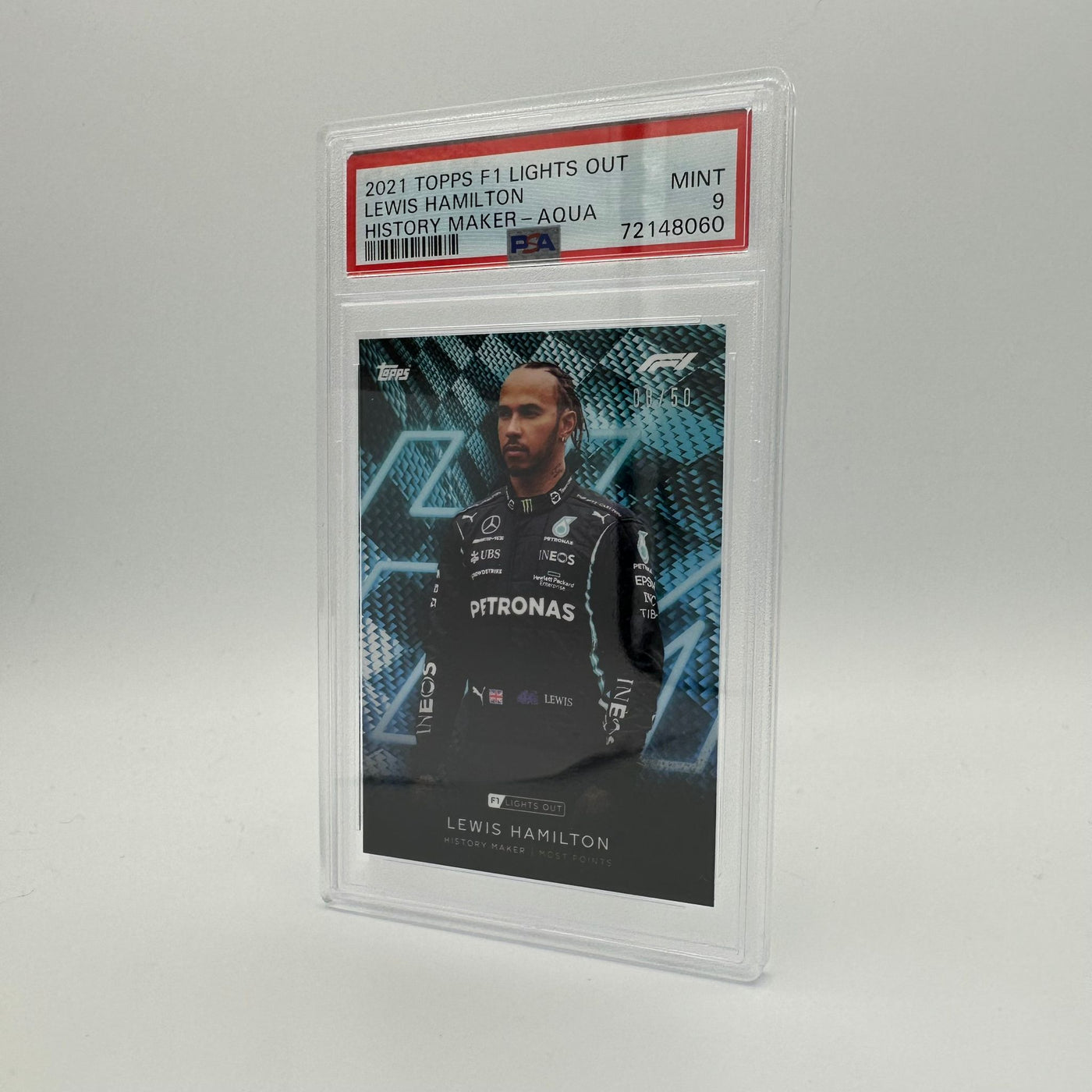 PSA 9 - 08/50 Lewis Hamilton - History Maker