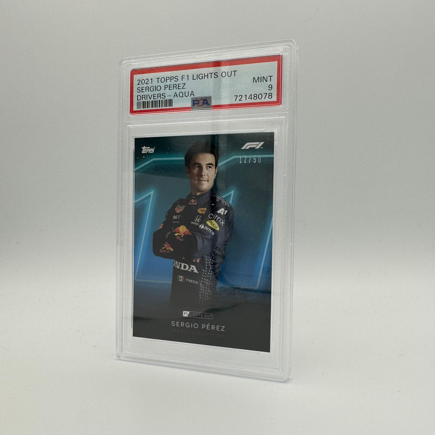 PSA 9 - 12/50 Sergio Perez - Drivers -  Aqua Parallel