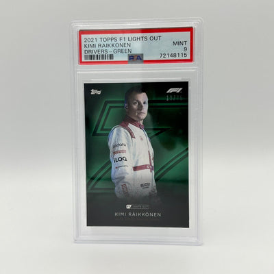 PSA 9 - 13/75 Kimi Raikkonen - Drivers - Green Parallel