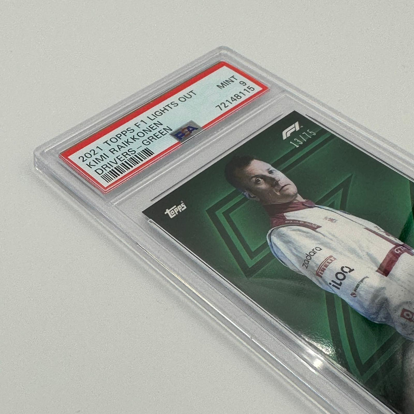 PSA 9 - 13/75 Kimi Raikkonen - Drivers - Green Parallel