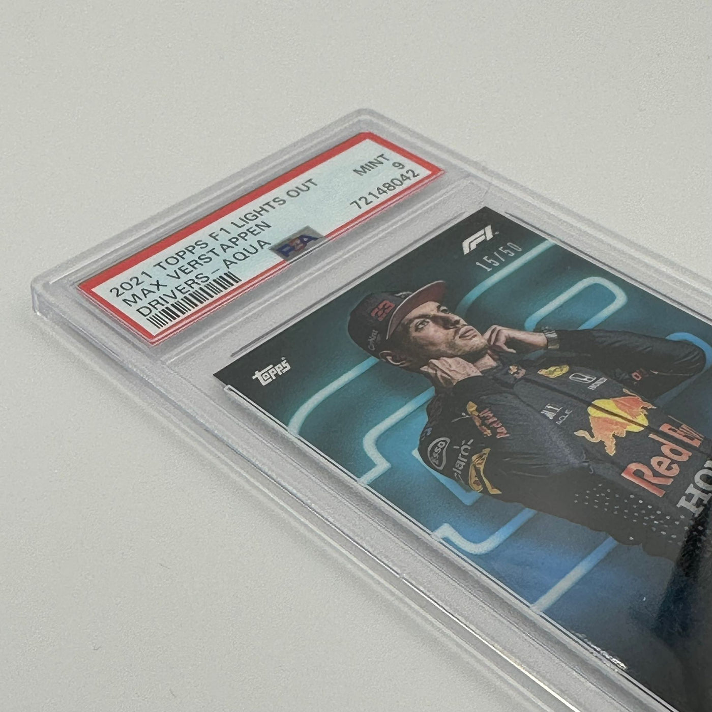 PSA 9 - 15/50 Max Verstappen - Drivers -  Aqua Parallel