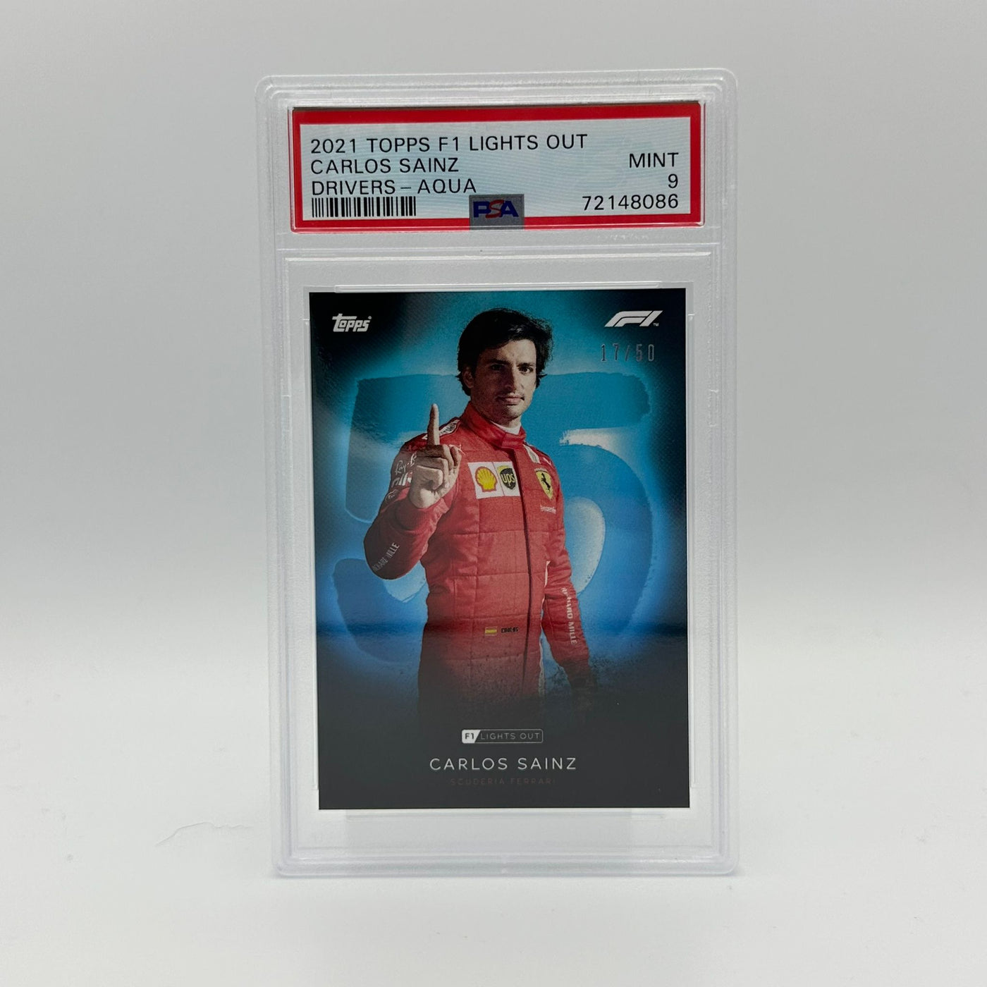 PSA 9 - 17/50 Carlos Sainz - Drivers - Aqua Parallel