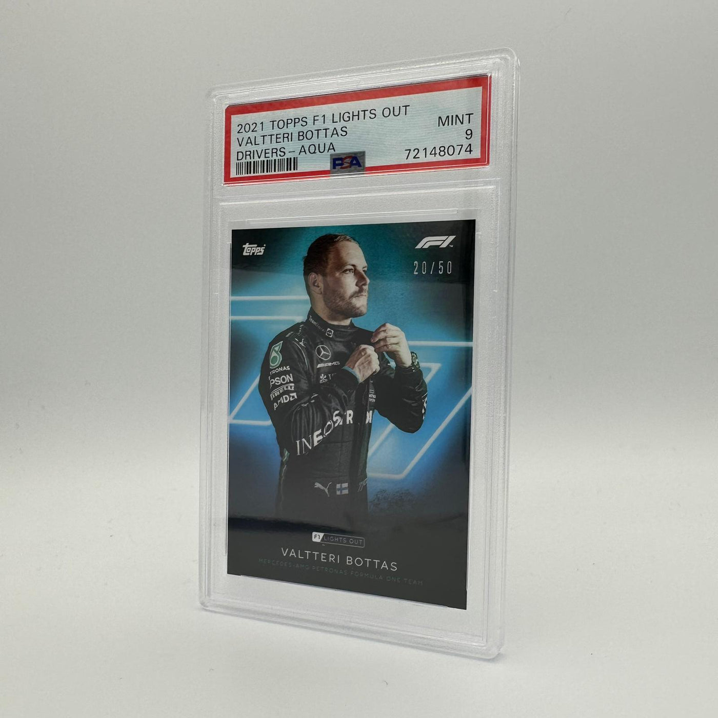 PSA 9 - 20/50 Valtteri Bottas - Drivers -  Aqua Parallel