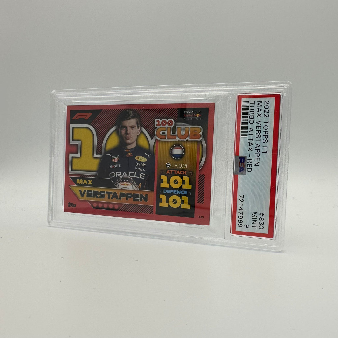 PSA 9 - 200/500 Max Verstappen #330 - 100 Club Mirror Red