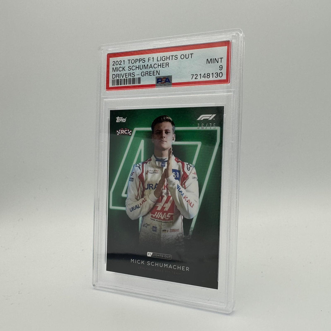 PSA 9 - 36/75 Mick Schumacher - Drivers - Green Parallel