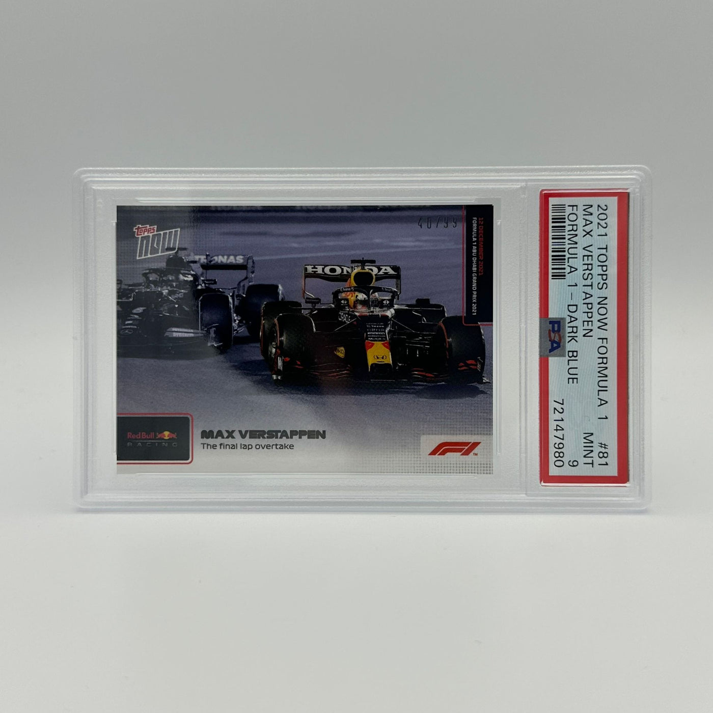 PSA 9 - /99 The Final Lap Overtake #81