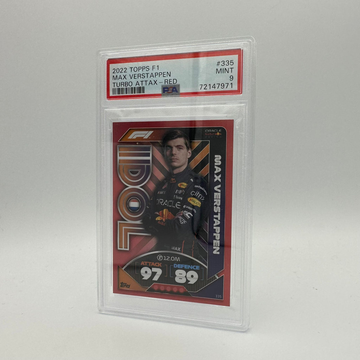 PSA 9 - 420/500 Max Verstappen #335 - Idol - Mirror Red