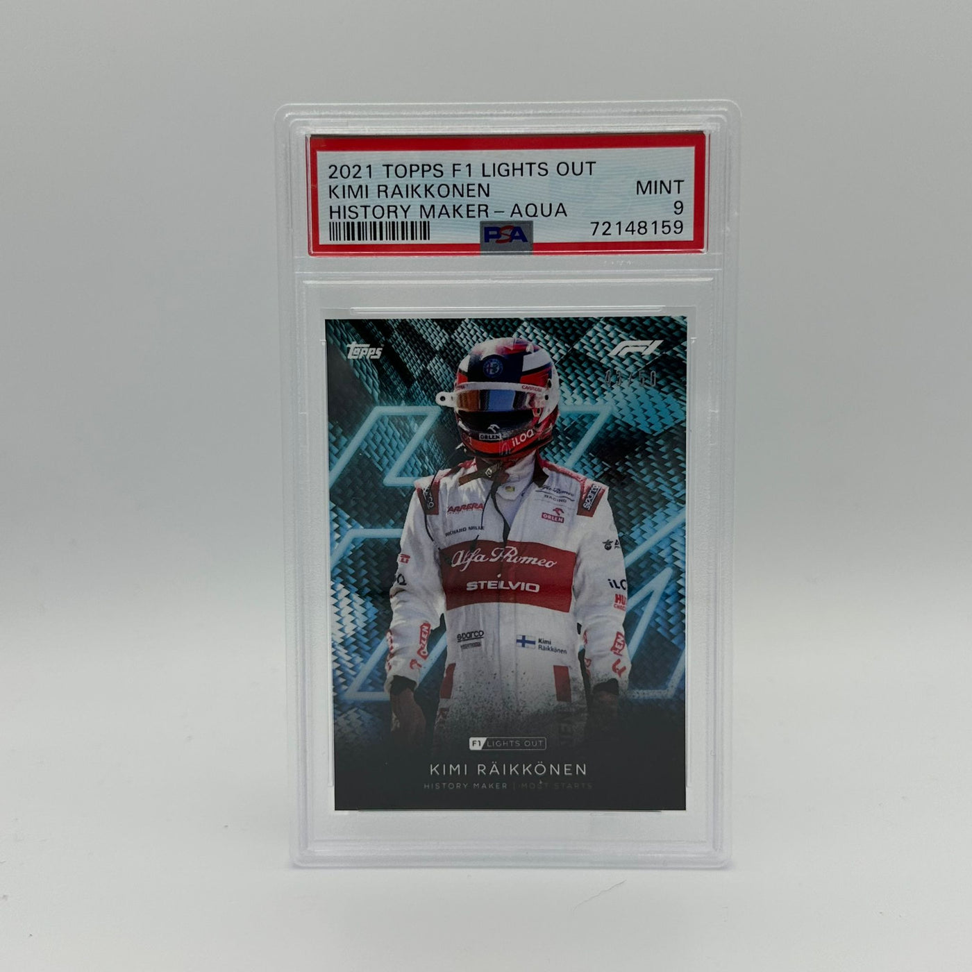 PSA 9 - 43/50 Kimi Raikkonen - History Maker