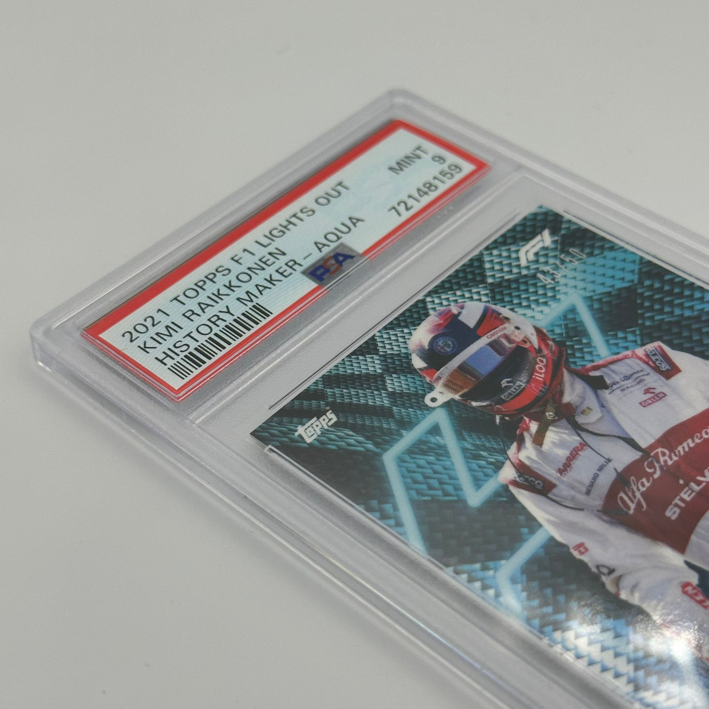 PSA 9 - 43/50 Kimi Raikkonen - History Maker