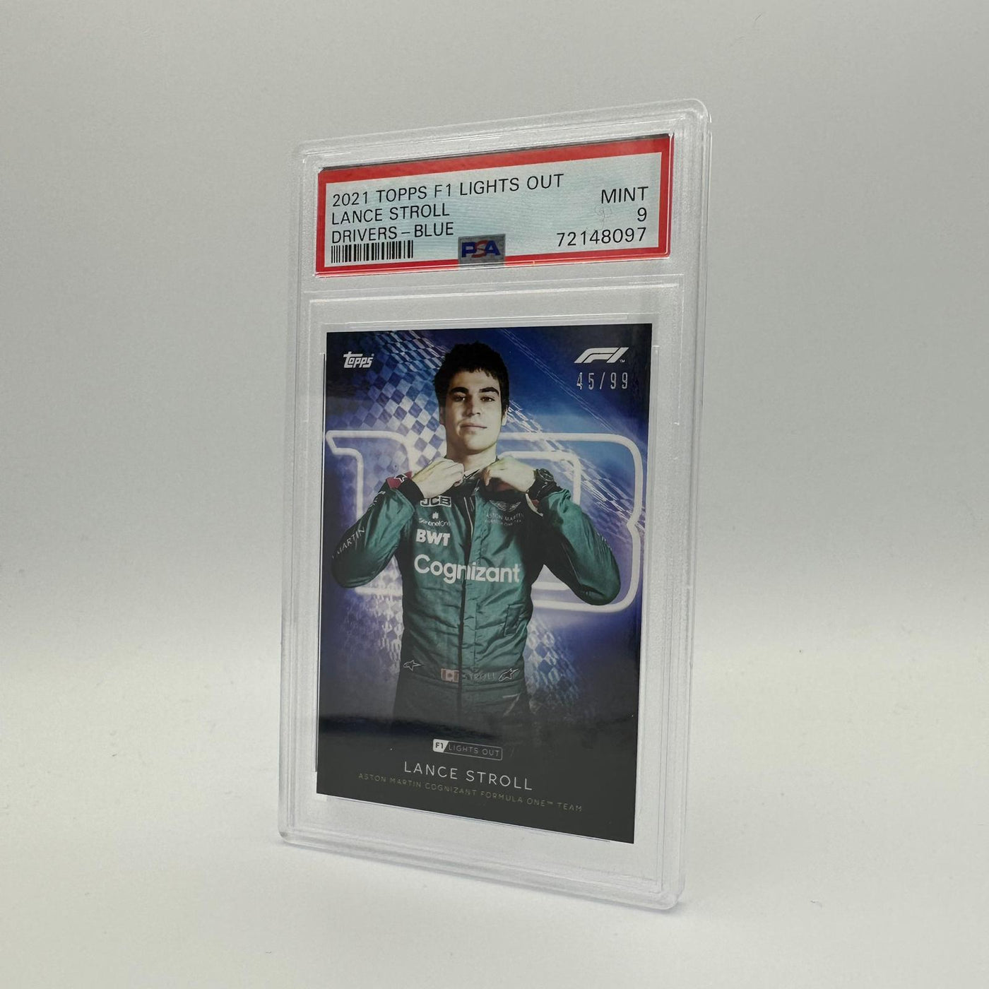 PSA 9 - 45/99 Lance Stroll - Drivers -  Blue Parallel