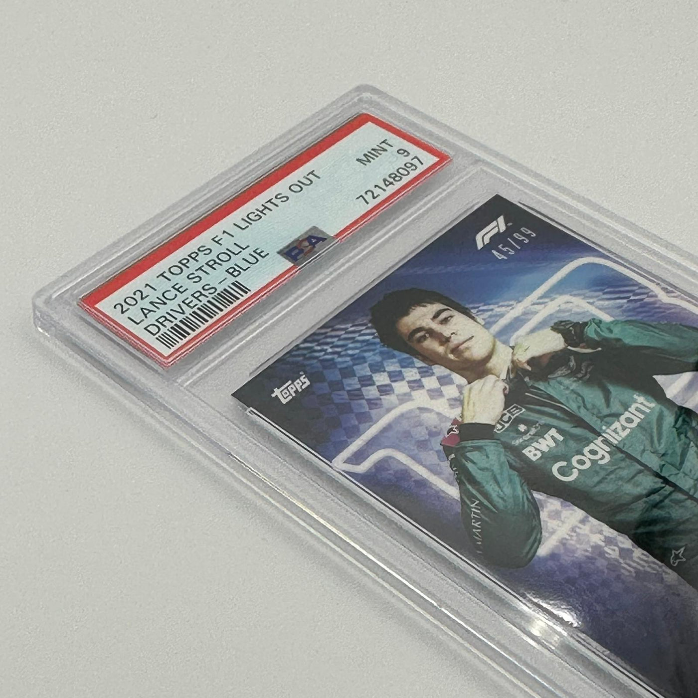 PSA 9 - 45/99 Lance Stroll - Drivers -  Blue Parallel