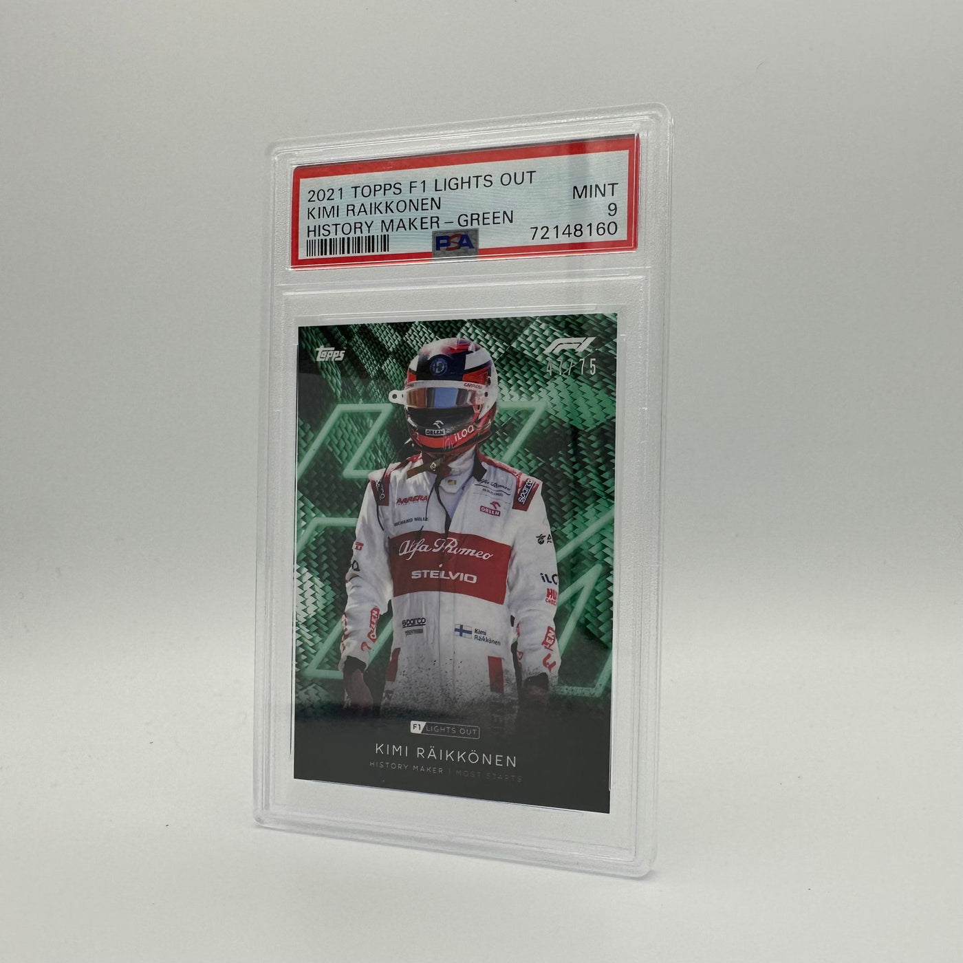 PSA 9 - 47/75 Kimi Raikkonen - History Maker