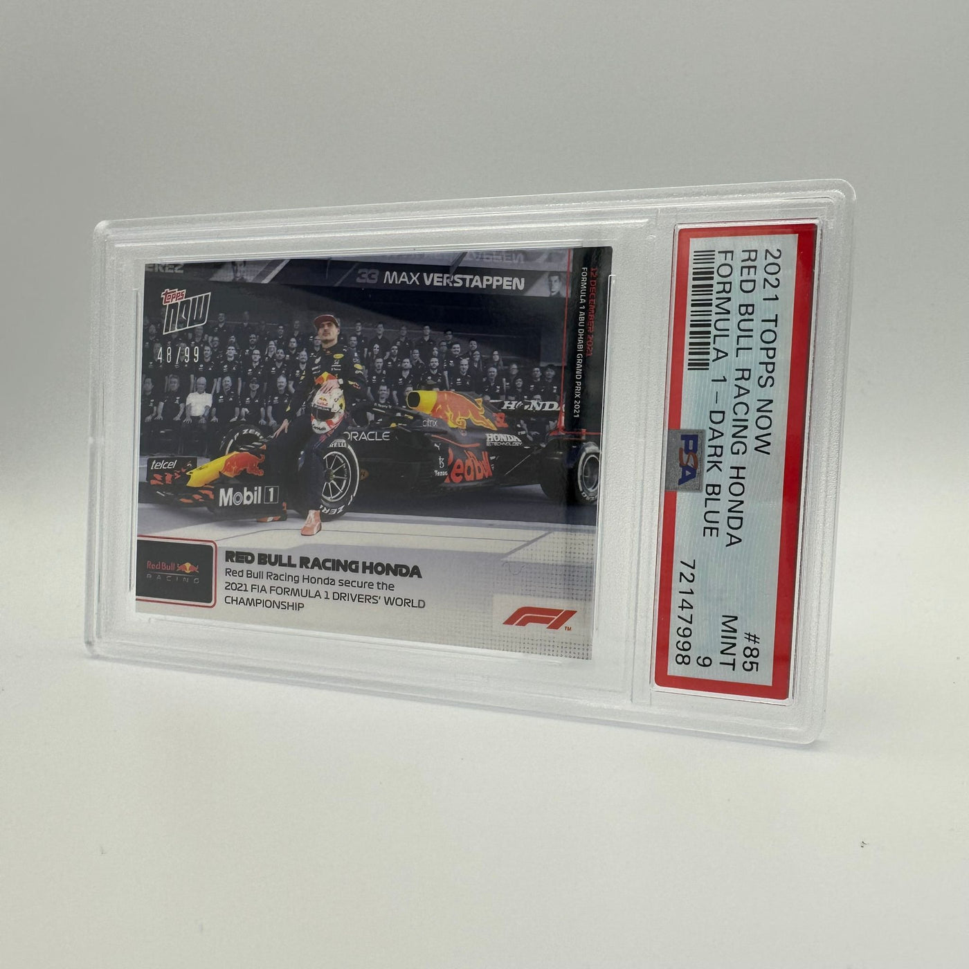 PSA 9 - 48/99 - Red Bull Racing Honda - Secure The Drivers' World Championship #85