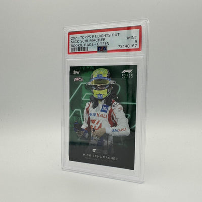 PSA 9 - 52/75 Mick Schumacher - Rookie Race - Green Parallel