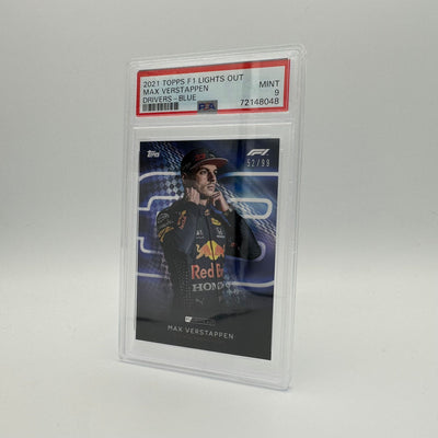 PSA 9 - 52/99 Max Verstappen - Drivers -  Blue Parallel