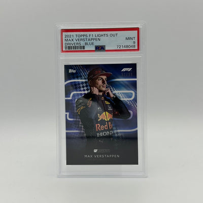 PSA 9 - 52/99 Max Verstappen - Drivers -  Blue Parallel