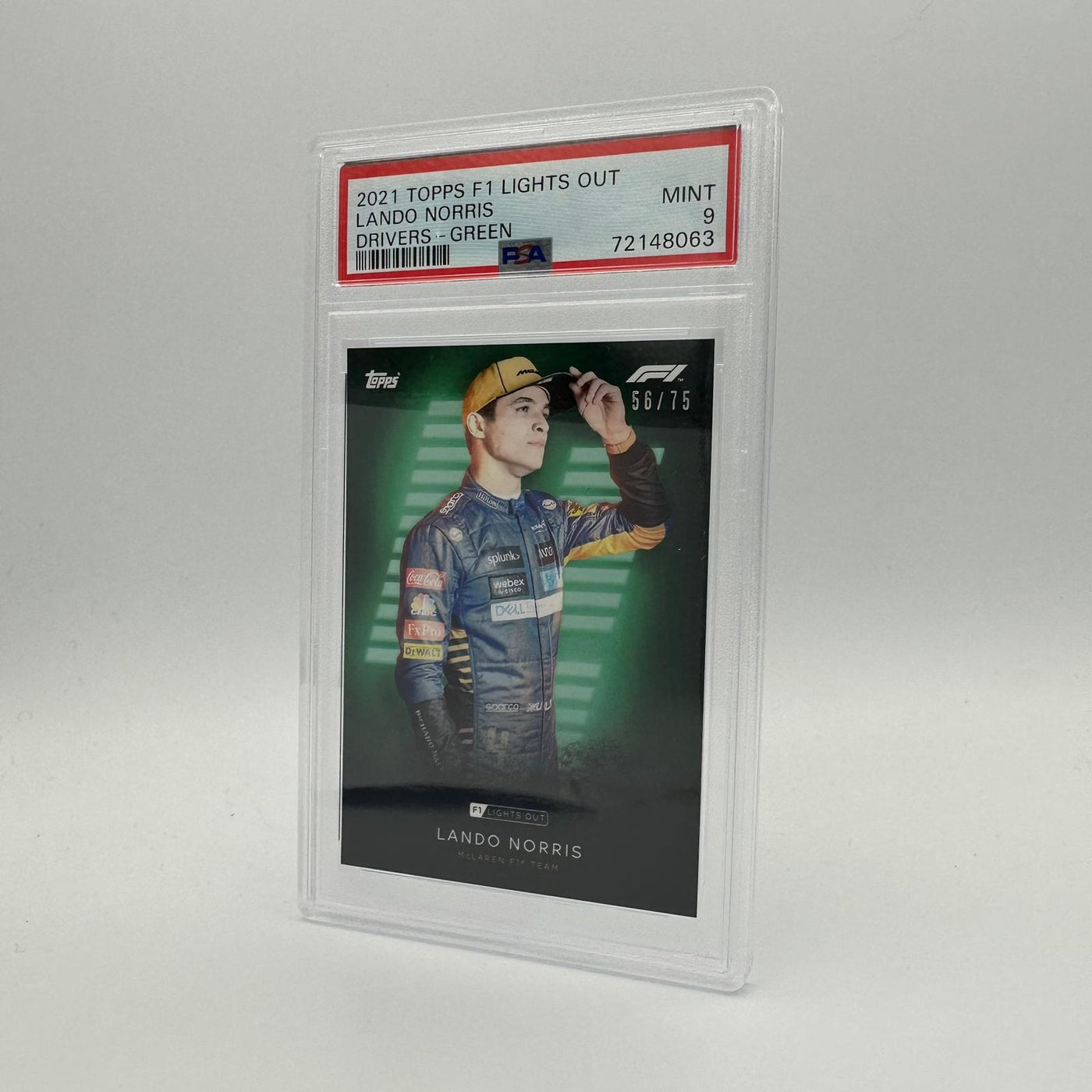 PSA 9 - 56/75 Lando Norris - Drivers - Green Parallel