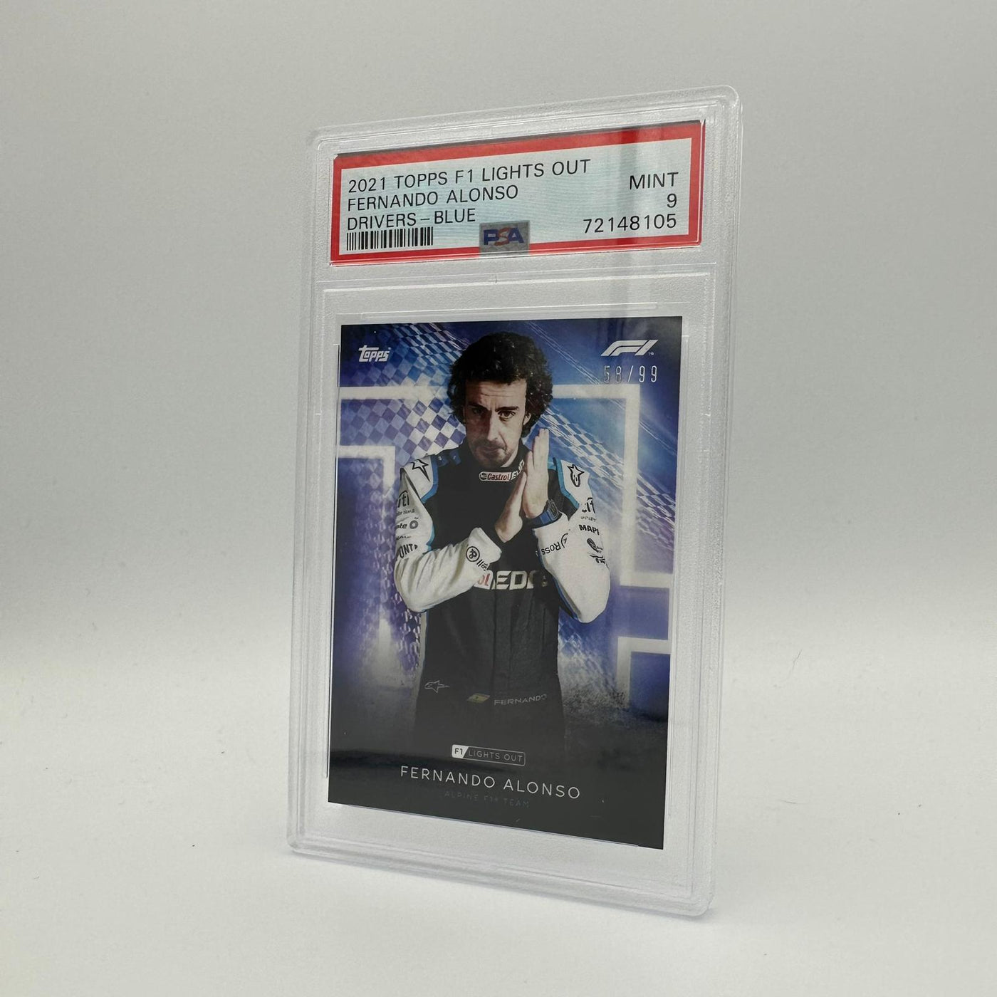 PSA 9 - 58/99 Fernando Alonso - Drivers -  Blue Parallel