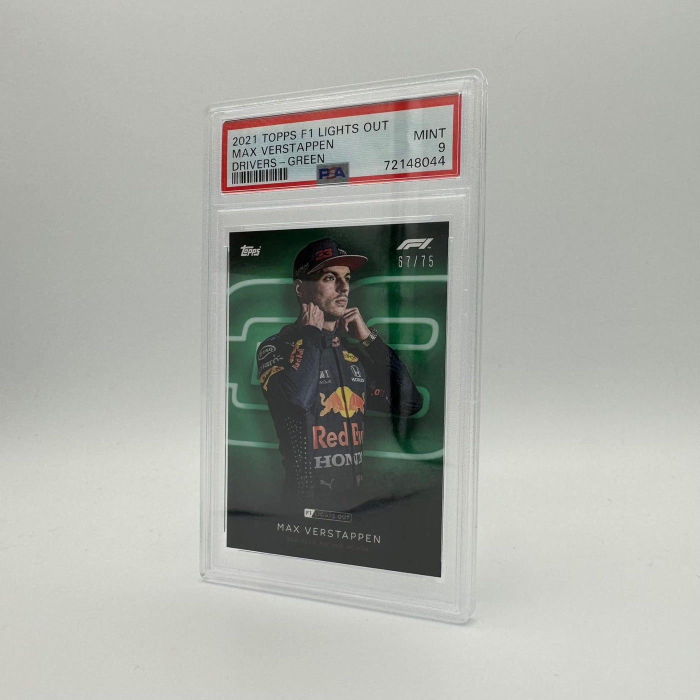 PSA 9 - 67/75 Max Verstappen - Drivers -  Green Parallel