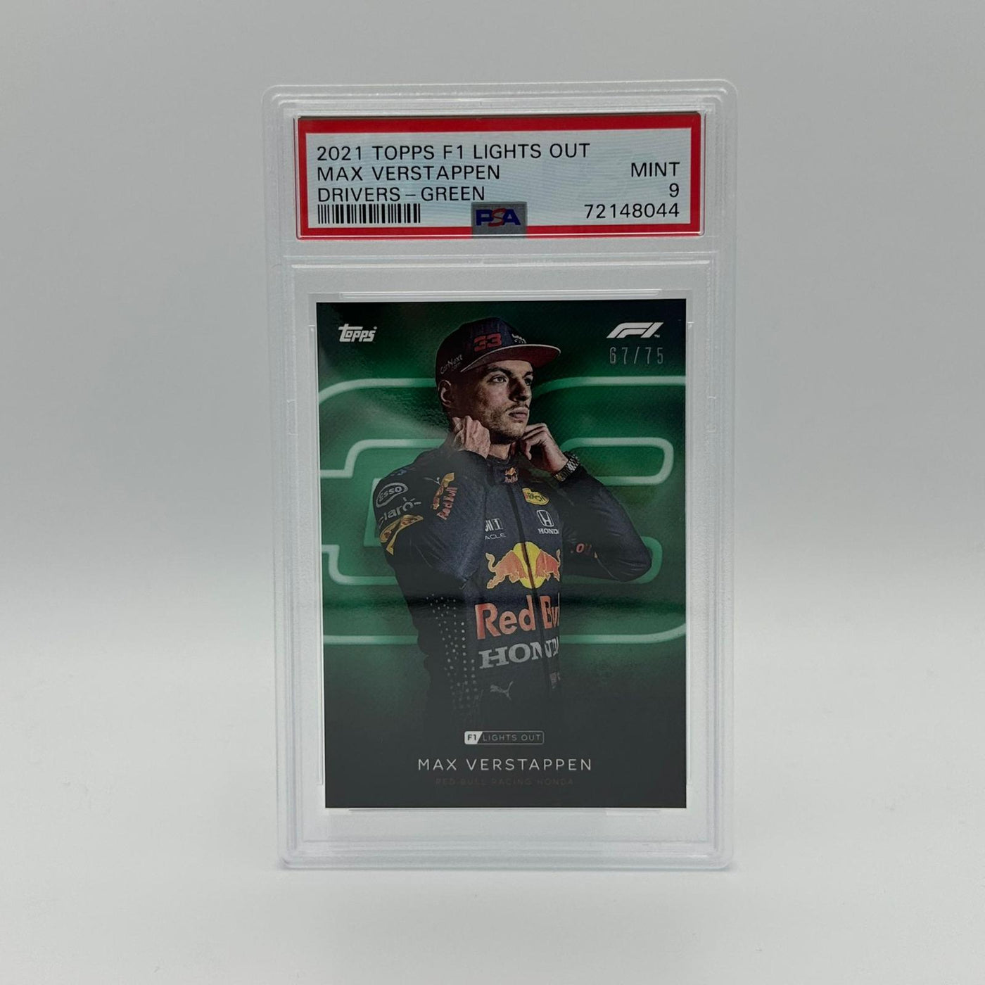 PSA 9 - 67/75 Max Verstappen - Drivers -  Green Parallel