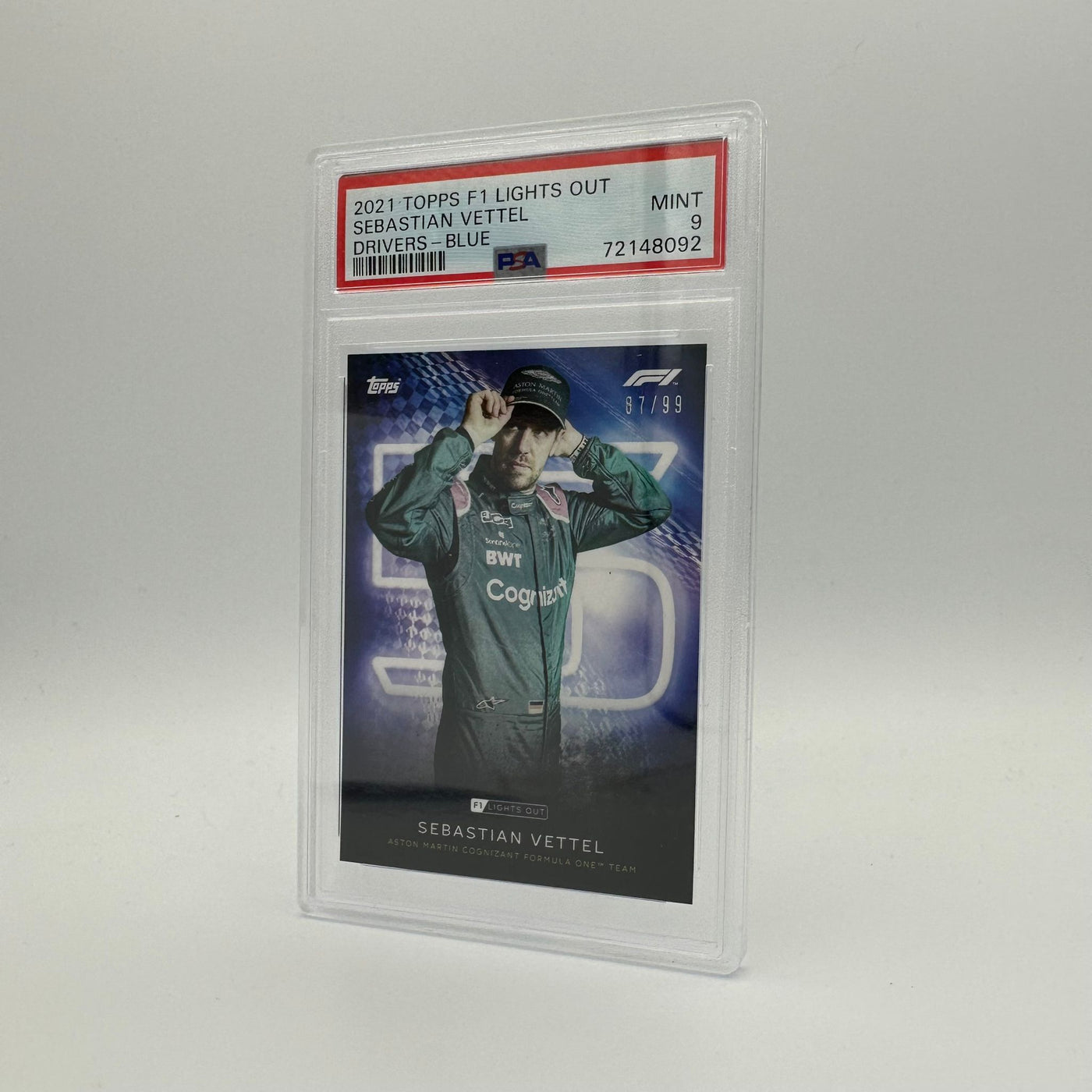 PSA 9 - 87/99 Sebastian Vettel - Drivers -  Blue Parallel