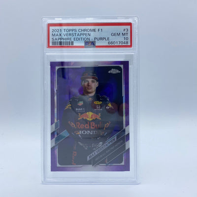 PSA 10 - 03/10 - Max Verstappen - Sapphire Edition Purple - F1 Driver #3