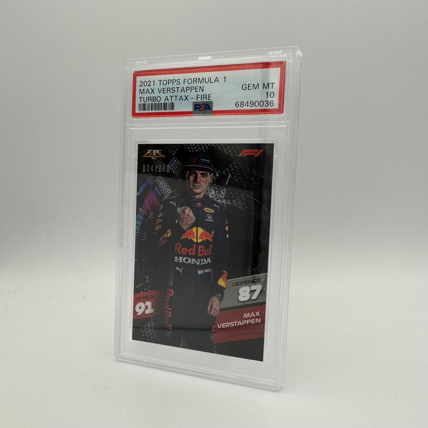 PSA 10 - 074/250 Max Verstappen - Fire Card