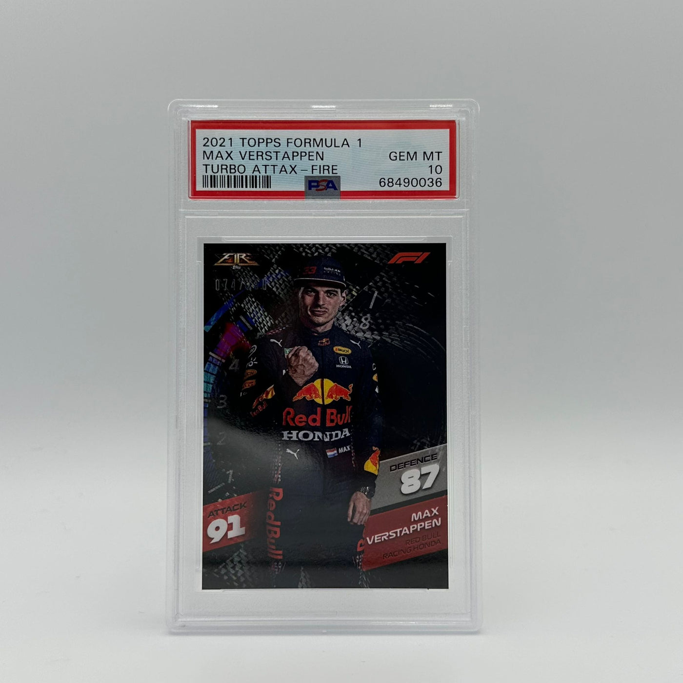 PSA 10 - 074/250 Max Verstappen - Fire Card