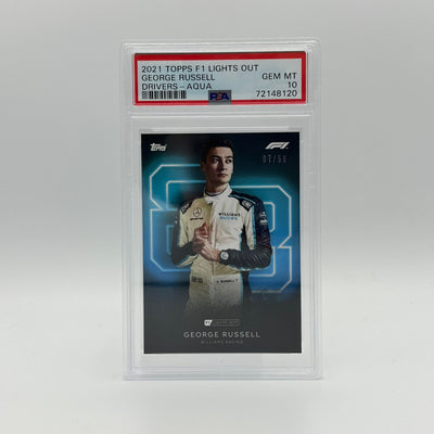 PSA 10 - 07/50 George Russell - Drivers - Aqua Parallel