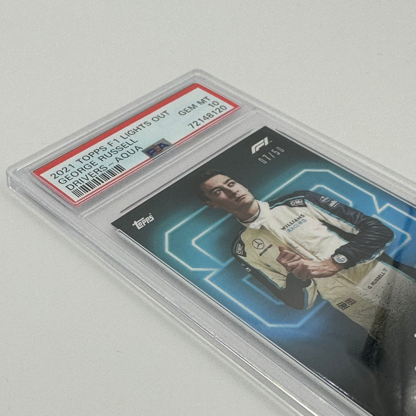 PSA 10 - 07/50 George Russell - Drivers - Aqua Parallel