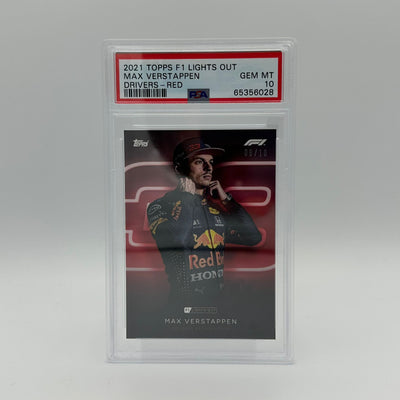 PSA 10 - 08/10 Max Verstappen - Drivers -  Red Parallel