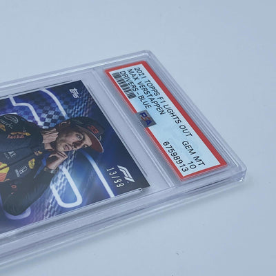 PSA 10 - 13/99 Max Verstappen - Drivers -  Blue Parallel