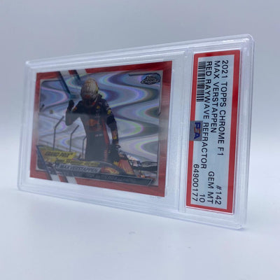 PSA  10 - 3/5 - Max Verstappen - Red Raywave - 70th Anniversary Grand Prix Winners  #142